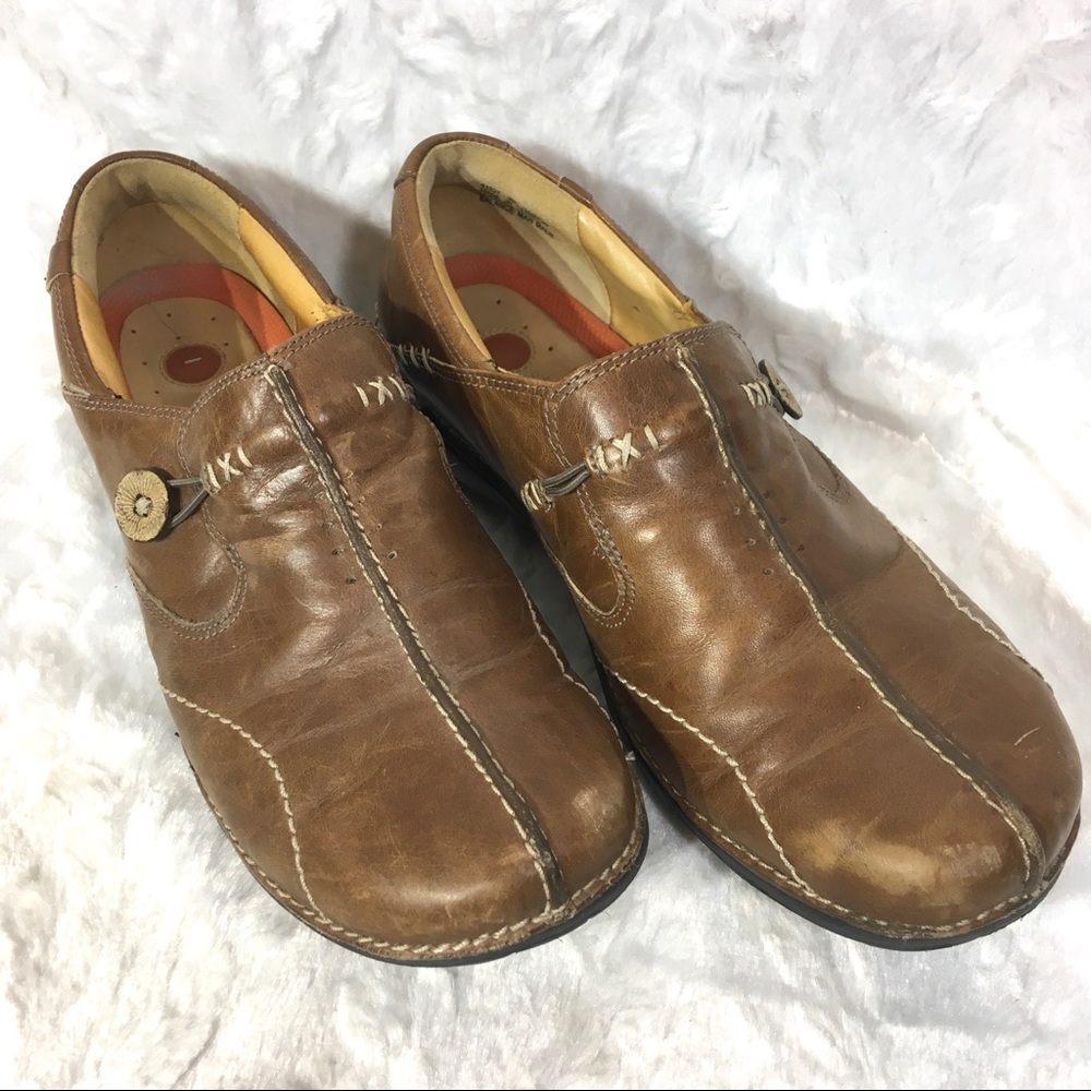 Clarks Unstructured Womens Size 9 W Brown